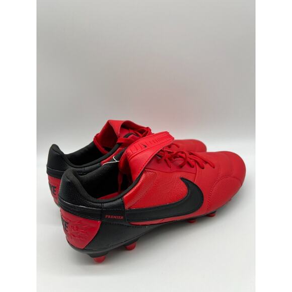 Nike Premier 3 FG Red/Black Soccer Cleats AT5889 606 Men's Size 7 NWT - Picture 10 of 12